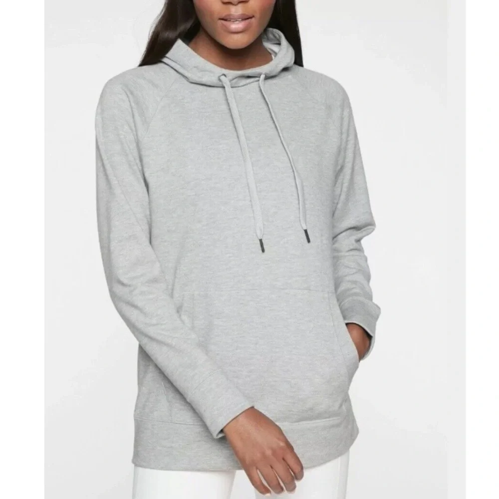 Athleta Incline Hoodie Gray M Super Soft spot - Picture 4 of 9